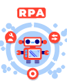 AI Robotic Process Automation Icon